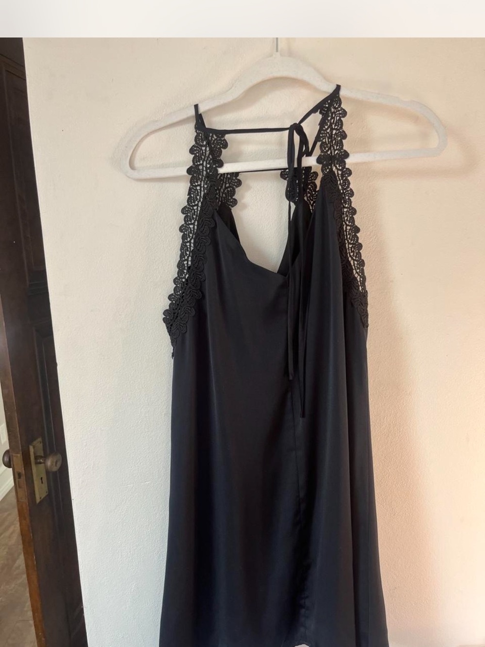 Black Lace-Trim Slip Dress - Women Intimates